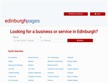 Tablet Screenshot of edinburghpages.co.uk